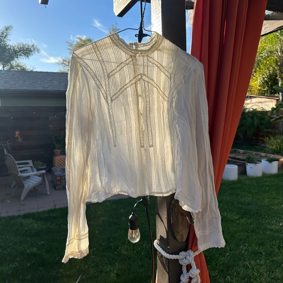 Kimchi Blue Tops - kimchi blue victorian blouse - off white